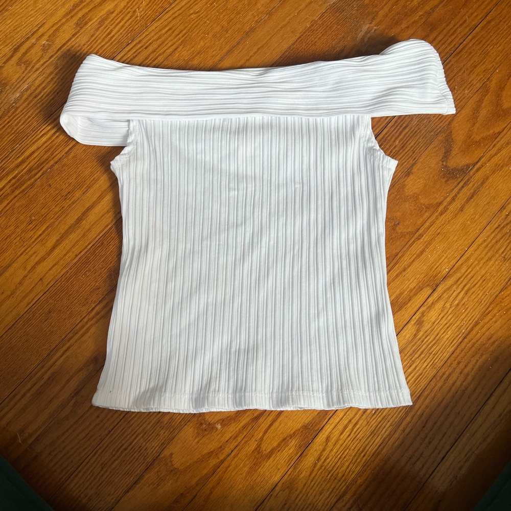 Madewell Ribbed Off-the-Shoulder Top - Picture 5 of 5